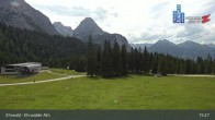 Archiv Foto Webcam Sicht auf das Kinderland an der Ehrwalder Alm 14:00