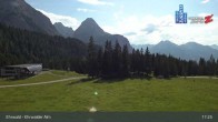 Archiv Foto Webcam Sicht auf das Kinderland an der Ehrwalder Alm 16:00