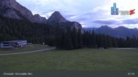 Archiv Foto Webcam Sicht auf das Kinderland an der Ehrwalder Alm 02:00