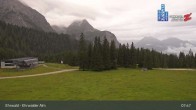 Archiv Foto Webcam Sicht auf das Kinderland an der Ehrwalder Alm 07:00