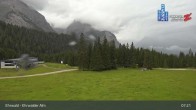 Archiv Foto Webcam Sicht auf das Kinderland an der Ehrwalder Alm 06:00
