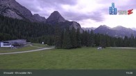 Archiv Foto Webcam Sicht auf das Kinderland an der Ehrwalder Alm 18:00