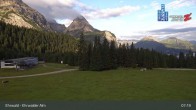 Archiv Foto Webcam Sicht auf das Kinderland an der Ehrwalder Alm 06:00