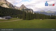 Archiv Foto Webcam Sicht auf das Kinderland an der Ehrwalder Alm 07:00