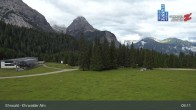 Archiv Foto Webcam Sicht auf das Kinderland an der Ehrwalder Alm 08:00