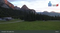 Archiv Foto Webcam Sicht auf das Kinderland an der Ehrwalder Alm 02:00