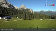 Archiv Foto Webcam Sicht auf das Kinderland an der Ehrwalder Alm 07:00