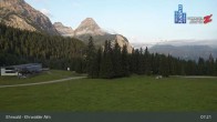 Archiv Foto Webcam Sicht auf das Kinderland an der Ehrwalder Alm 06:00