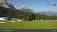 Archiv Foto Webcam Sicht auf das Kinderland an der Ehrwalder Alm 08:00