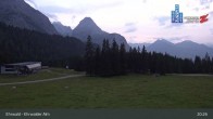 Archiv Foto Webcam Sicht auf das Kinderland an der Ehrwalder Alm 02:00