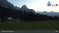 Archiv Foto Webcam Sicht auf das Kinderland an der Ehrwalder Alm 02:00