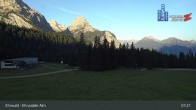 Archiv Foto Webcam Sicht auf das Kinderland an der Ehrwalder Alm 06:00