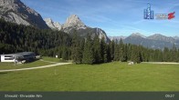 Archiv Foto Webcam Sicht auf das Kinderland an der Ehrwalder Alm 08:00