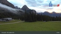 Archiv Foto Webcam Sicht auf das Kinderland an der Ehrwalder Alm 23:00