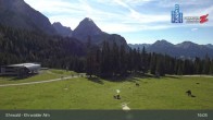 Archiv Foto Webcam Sicht auf das Kinderland an der Ehrwalder Alm 13:00