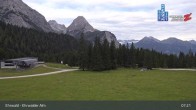 Archiv Foto Webcam Sicht auf das Kinderland an der Ehrwalder Alm 04:00