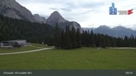 Archiv Foto Webcam Sicht auf das Kinderland an der Ehrwalder Alm 06:00