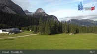Archiv Foto Webcam Sicht auf das Kinderland an der Ehrwalder Alm 08:00