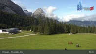 Archiv Foto Webcam Sicht auf das Kinderland an der Ehrwalder Alm 09:00