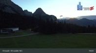 Archiv Foto Webcam Sicht auf das Kinderland an der Ehrwalder Alm 18:00