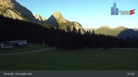 Archiv Foto Webcam Sicht auf das Kinderland an der Ehrwalder Alm 06:00