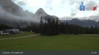 Archiv Foto Webcam Sicht auf das Kinderland an der Ehrwalder Alm 06:00