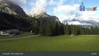 Archiv Foto Webcam Sicht auf das Kinderland an der Ehrwalder Alm 08:00