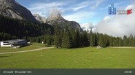 Archiv Foto Webcam Sicht auf das Kinderland an der Ehrwalder Alm 09:00