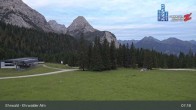 Archiv Foto Webcam Sicht auf das Kinderland an der Ehrwalder Alm 06:00