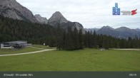 Archiv Foto Webcam Sicht auf das Kinderland an der Ehrwalder Alm 08:00
