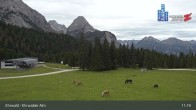 Archiv Foto Webcam Sicht auf das Kinderland an der Ehrwalder Alm 10:00