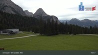 Archiv Foto Webcam Sicht auf das Kinderland an der Ehrwalder Alm 14:00