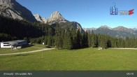Archiv Foto Webcam Sicht auf das Kinderland an der Ehrwalder Alm 08:00