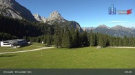 Archiv Foto Webcam Sicht auf das Kinderland an der Ehrwalder Alm 09:00