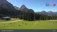 Archiv Foto Webcam Sicht auf das Kinderland an der Ehrwalder Alm 12:00