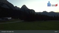 Archiv Foto Webcam Sicht auf das Kinderland an der Ehrwalder Alm 02:00