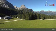 Archiv Foto Webcam Sicht auf das Kinderland an der Ehrwalder Alm 09:00