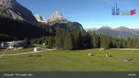 Archiv Foto Webcam Sicht auf das Kinderland an der Ehrwalder Alm 08:00