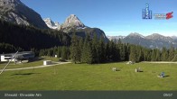 Archiv Foto Webcam Sicht auf das Kinderland an der Ehrwalder Alm 09:00