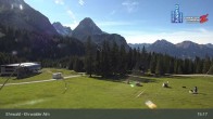 Archiv Foto Webcam Sicht auf das Kinderland an der Ehrwalder Alm 14:00