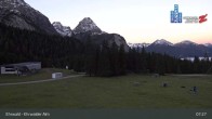 Archiv Foto Webcam Sicht auf das Kinderland an der Ehrwalder Alm 06:00
