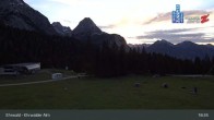 Archiv Foto Webcam Sicht auf das Kinderland an der Ehrwalder Alm 20:00