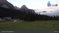 Archiv Foto Webcam Sicht auf das Kinderland an der Ehrwalder Alm 06:00