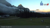Archiv Foto Webcam Sicht auf das Kinderland an der Ehrwalder Alm 07:00