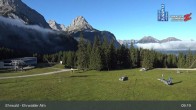 Archiv Foto Webcam Sicht auf das Kinderland an der Ehrwalder Alm 08:00