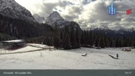Archiv Foto Webcam Sicht auf das Kinderland an der Ehrwalder Alm 14:00