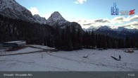 Archiv Foto Webcam Sicht auf das Kinderland an der Ehrwalder Alm 16:00