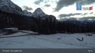Archiv Foto Webcam Sicht auf das Kinderland an der Ehrwalder Alm 04:00