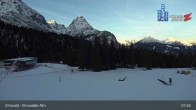Archiv Foto Webcam Sicht auf das Kinderland an der Ehrwalder Alm 06:00