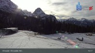 Archiv Foto Webcam Sicht auf das Kinderland an der Ehrwalder Alm 14:00